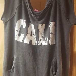 Charcoal gray cali sweater
